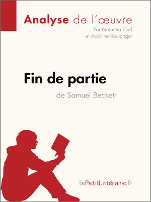 cover image of Fin de partie de Samuel Beckett (Analyse de l'oeuvre)